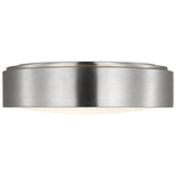 Albee Flush Mount Large Brushed Nickel By Generation Lighitng - Side View2