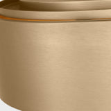 Albee Flush Mount Large Satin Brass By Generation Lighitng - Detailed View2