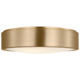 Albee Flush Mount Large Satin Brass By Generation Lighitng - Side View1