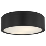 Albee Flush Mount Medium Midnight Black By Generation Lighitng  Side View2