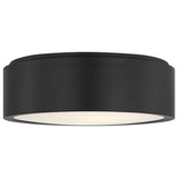 Albee Flush Mount Medium Midnight Black By Generation Lighitng