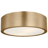 Albee Flush Mount Medium Satin Brass By Generation Lighitng