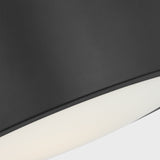Albee Flush Mount Small Midnight Black By Generation Lighitng - Detailed View2