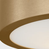 Albee Flush Mount Small Satin Brass By Generation Lighitng - Detailed View1