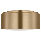 Albee Flush Mount Small Satin Brass By Generation Lighitng - Side View