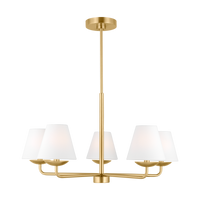 Albion Chandelier Satin Brass Small By Visual Comfort Modern