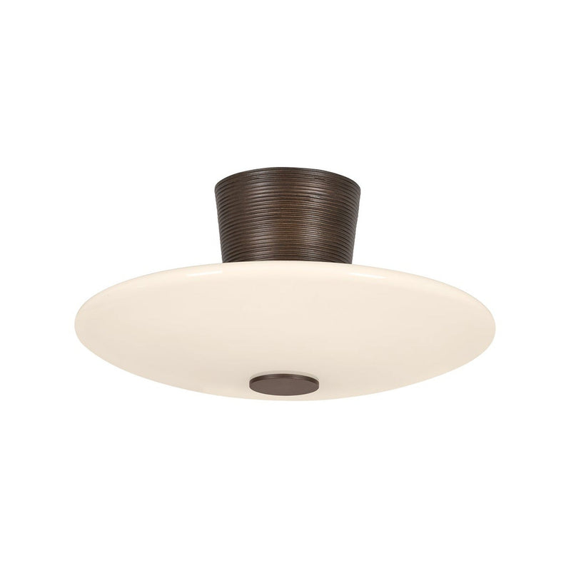 Albus Semi Flush - Bronze Leaf by Troy Lighting