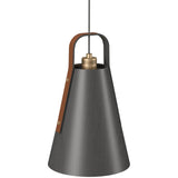 Alca Narrow Pendant Organic Lead Grey By Accord