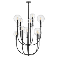 Alchemy Medium Multi Tier Chandelier - Black - by Hinkley