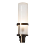 Alcove Outdoor Post Lantern, shown in Coastal Bronze, Frosted Glass, by Hubbardton Forge