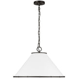 Aldric Pendant Large Aged Iron By Visual Comfort Studio  - Side View