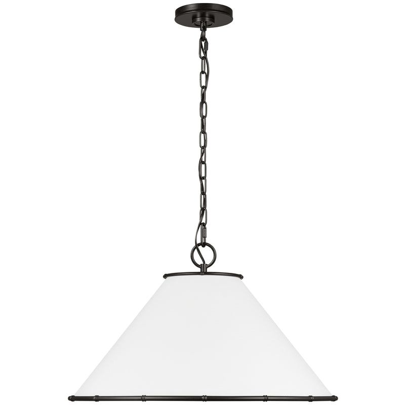 Aldric Pendant Large Aged Iron By Visual Comfort Studio  - Side View