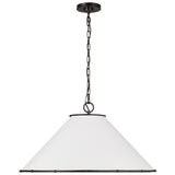 Aldric Pendant Medium Aged Iron By Visual Comfort Studio - Side View