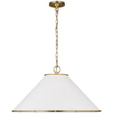 Aldric Pendant Medium Gild By Visual Comfort Studio - Side View