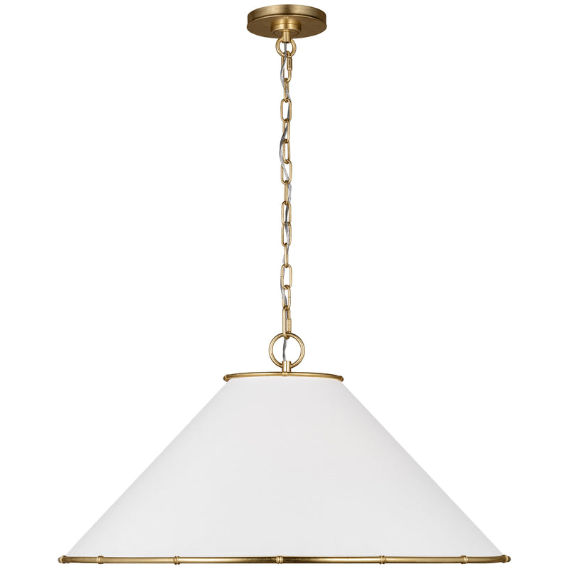 Aldric Pendant Medium Gild By Visual Comfort Studio - Side View