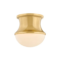 Aldrich Flush Mount - Aged Brass by Hudson Valley