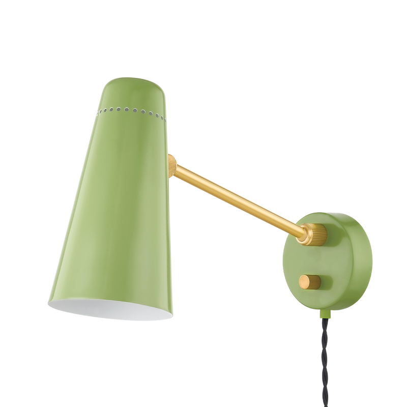 Alex Portable Wall Sconce Green By Mitz 