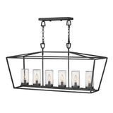 Alford Place Medium Six Light Linear - Museum Black - by Hinkley