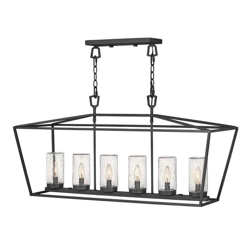 Alford Place Medium Six Light Linear - Museum Black - by Hinkley