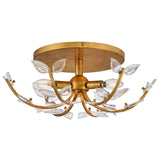 Aliso Medium Semi-Flush Mount - Distressed Brass - by Hinkley
