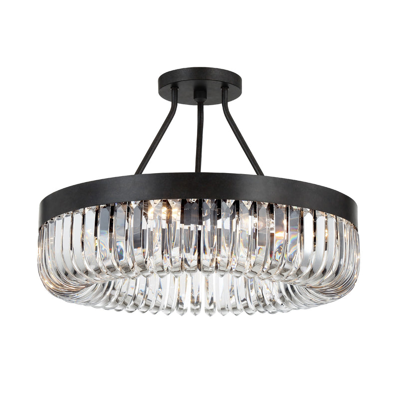 Alister Semi-Flush Mount 23.25'' Charcoal Bronze