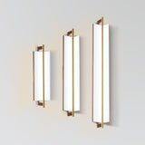 Allavo Vanity Light By Cerno, Size: Small/Medium/Large, Brushed Brass hardware, Color: Walnut