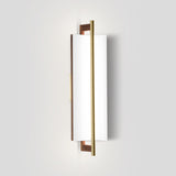 Allavo Vanity Light By Cerno, Size: Small, Finish: Textured Black Brushed Brass, Color: Walnut
