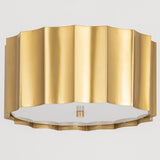 Allegra Flush Mount Weathered Brass By Maxim Lighting - Front View1