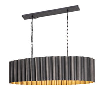 Allegra Linear Suspension Gunmetal / Gold by Maxim Lighting
