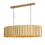 Allegra Linear Suspension Weathered Brass by Maxim Lighting