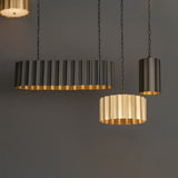 Allegra Pendant Light Large Weathered Brass By Maxim Lighting - Wall View