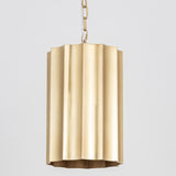 Allegra Pendant Light Small Weathered Brass By Maxim Lighting - Front View1