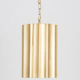 Allegra Pendant Light Small Weathered Brass By Maxim Lighting - Front View