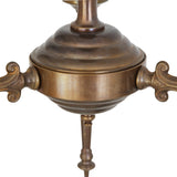 Allen 3 Arm Chandelier - Antique Brass
