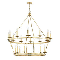 Allendale 2-Tier Chandelier - 20-Light - Aged Brass by Hudson Valley