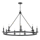 Allendale Chandelier - 9-Light - Aged Old Bronze by Hudson Valley