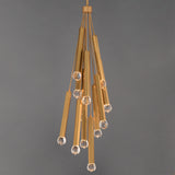 Allumettes LED Pendant by ET2 - 12-Light, Gold