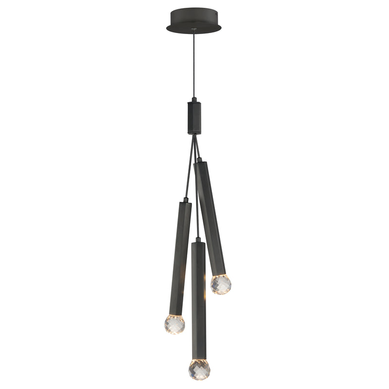 Allumettes LED Pendant by ET2 - 3-Light, Black