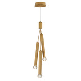 Allumettes LED Pendant by ET2 - 3-Light, Gold