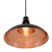 Alma Pendant Light - Matt Black & Satin Copper