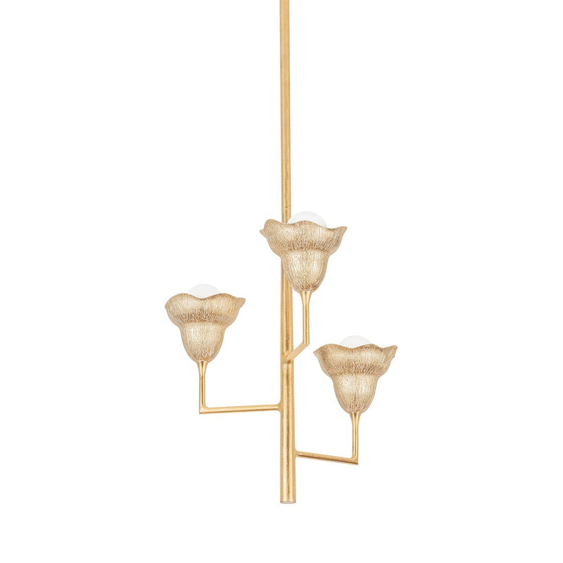 Alora Pendant - Vintage Gold Leaf