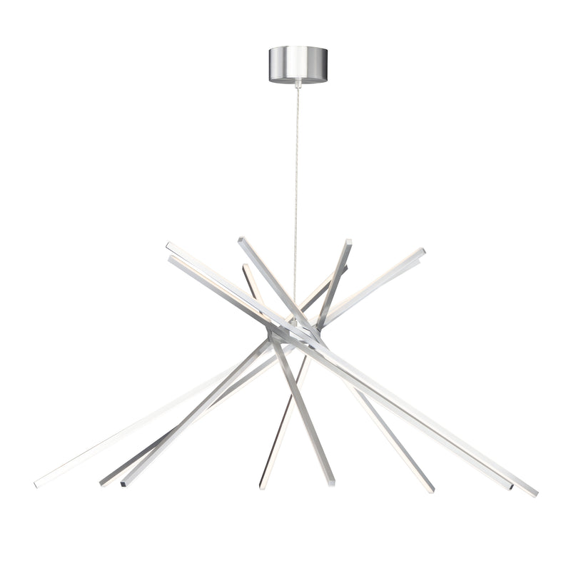 Alumilux: Aster 8-Light LED Pendant by ET2 - Satin Aluminum