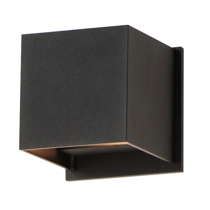 Alumilux: Cube LED Outdoor Wall Sconce by ET2 - Black