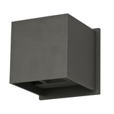 Alumilux: Cube LED Outdoor Wall Sconce by ET2 - Bronze