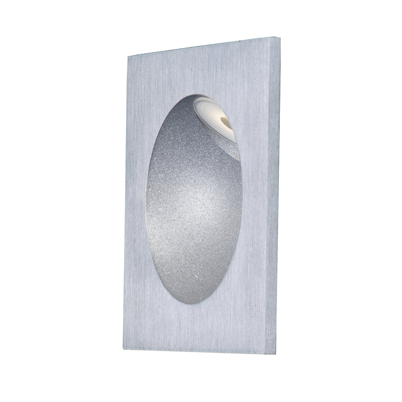 Alumilux LED Low Voltage Step Light by ET2 - Satin Aluminum