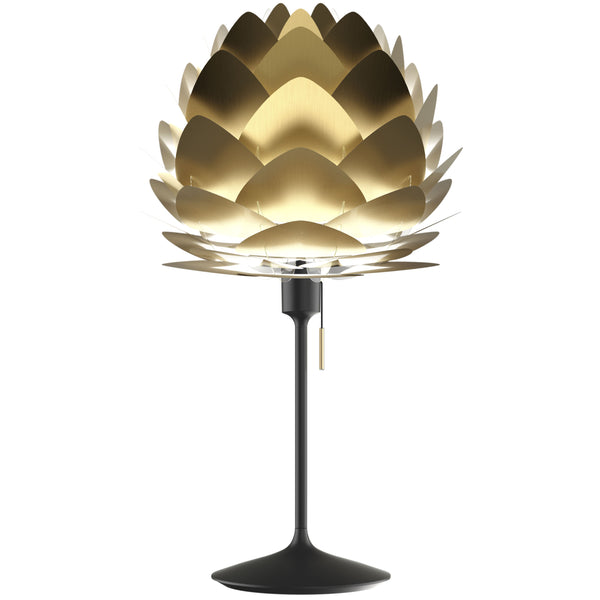 Aluvia Table Lamp Black Brushed Brass By UMAGE