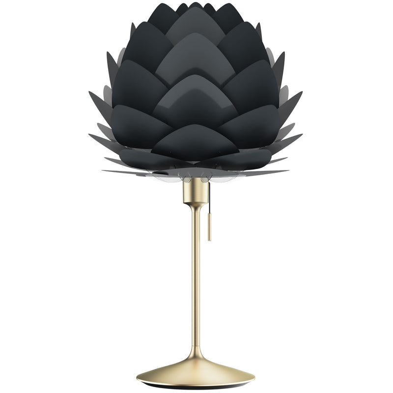Aluvia Table Lamp  Brushed Brass Anthracite Grey By UMAGE