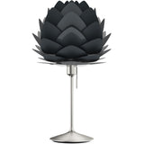 Aluvia Table Lamp Brushed Steel Anthracite Grey By UMAGE