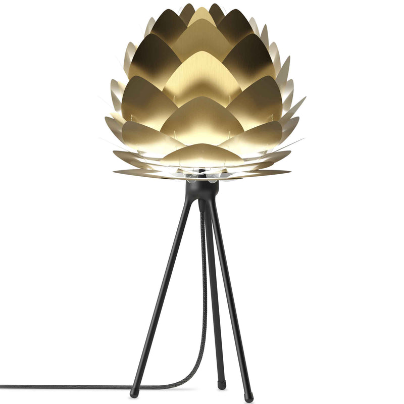 Aluvia Tripod Table Lamp Brushed Brass Black By Umage