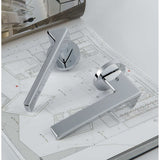 Ama Door Lever in Polished Chrome lifestyle view by Colombo Design